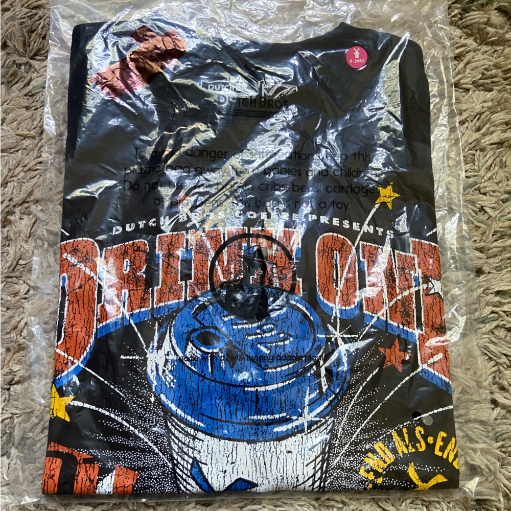 Dutch Bros Black “Drink One For Dane” Graphic T-shirt